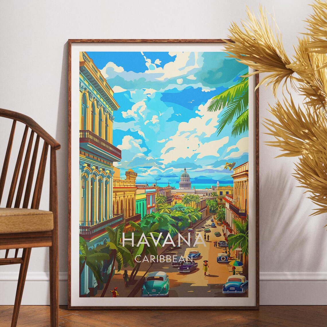 Havana Travel Print Caribbean Poster Wall Art