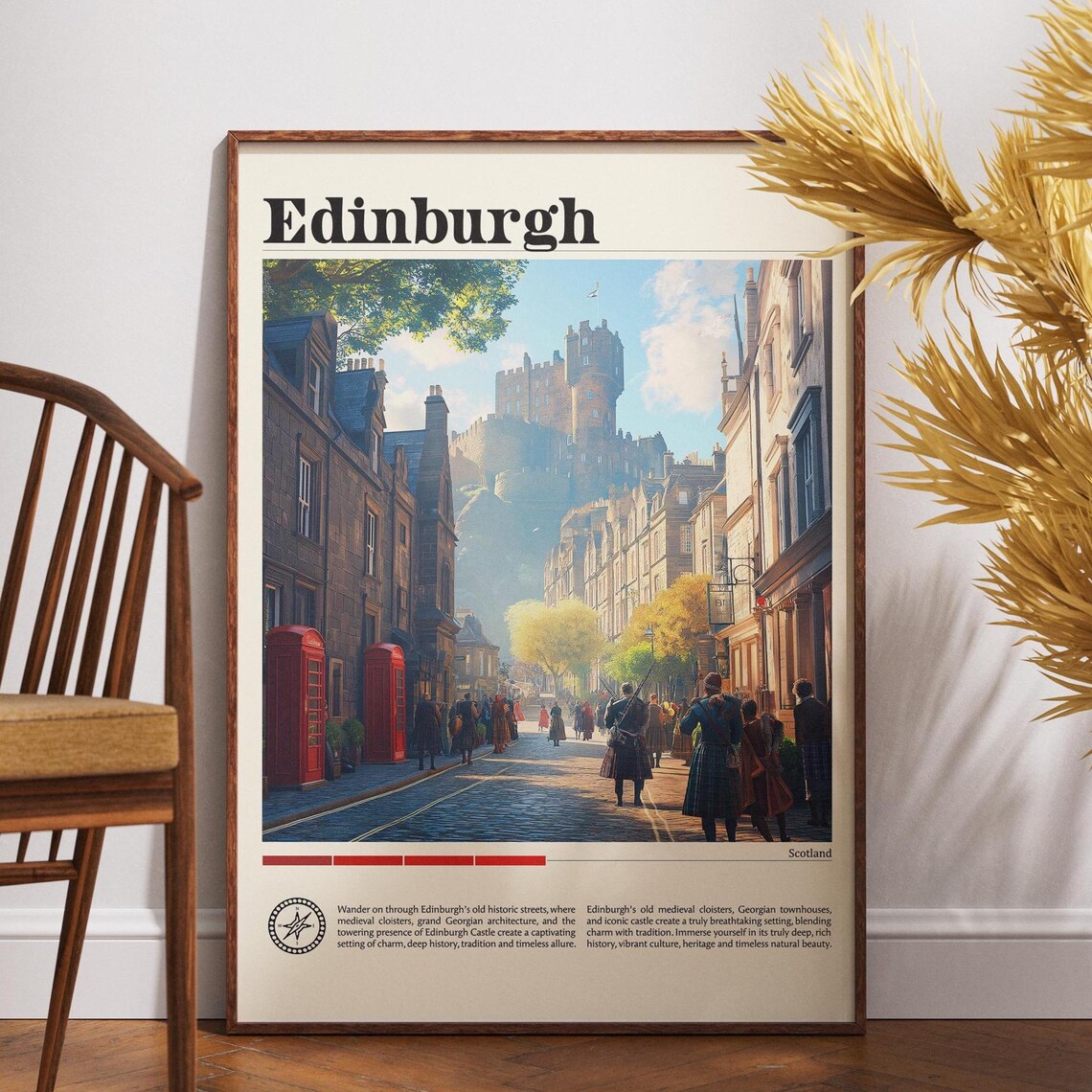 Edinburgh Scotland Castle And Historic Royal Mile Travel Poster