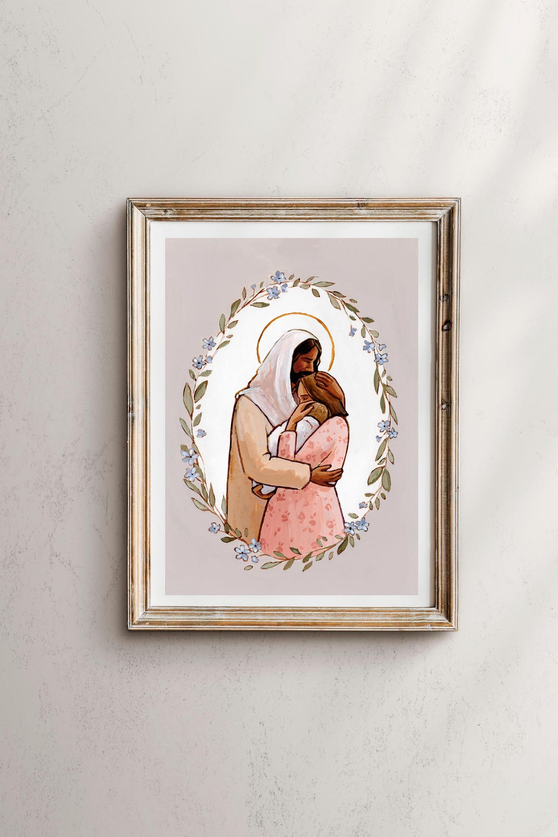 As A Mother Comforts Her Child, Motherhood Art Print - Image 3