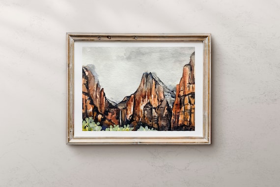 Zion National Park, Southern Utah Landscape Painting