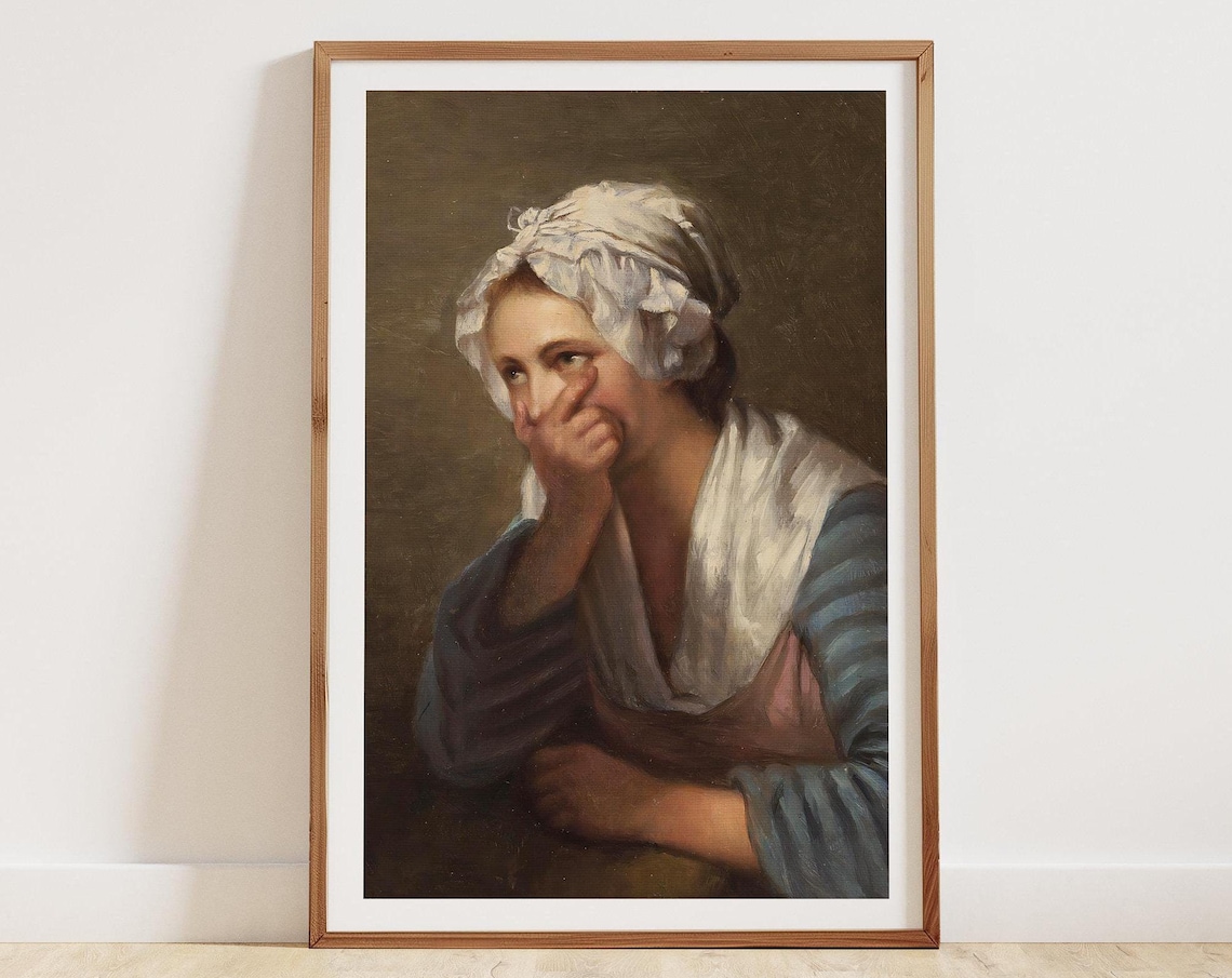 Subtle Funny Bathroom Art Print, Vintage Toilet Humor