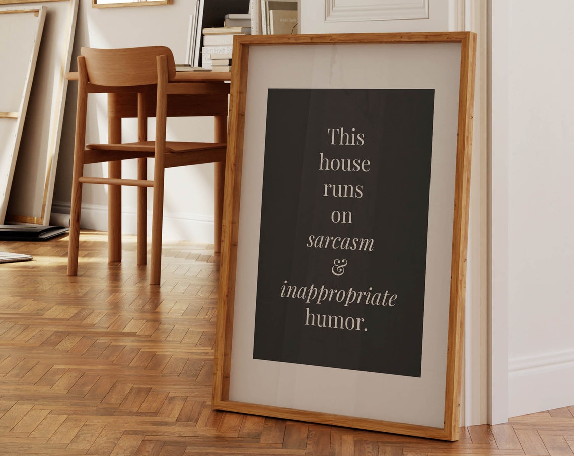 Inappropriate Humor Print Kitchen Art Wall Decor Funny Family Poster Hallway Art Amusing Quote Poster For Kitchen - Image 3