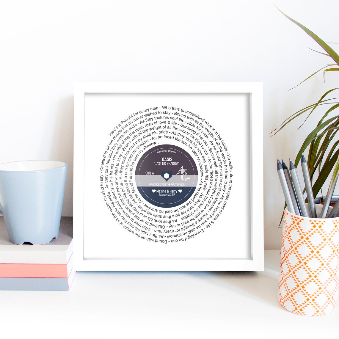 Personalized Record Print, Anniversary Wedding Gift
