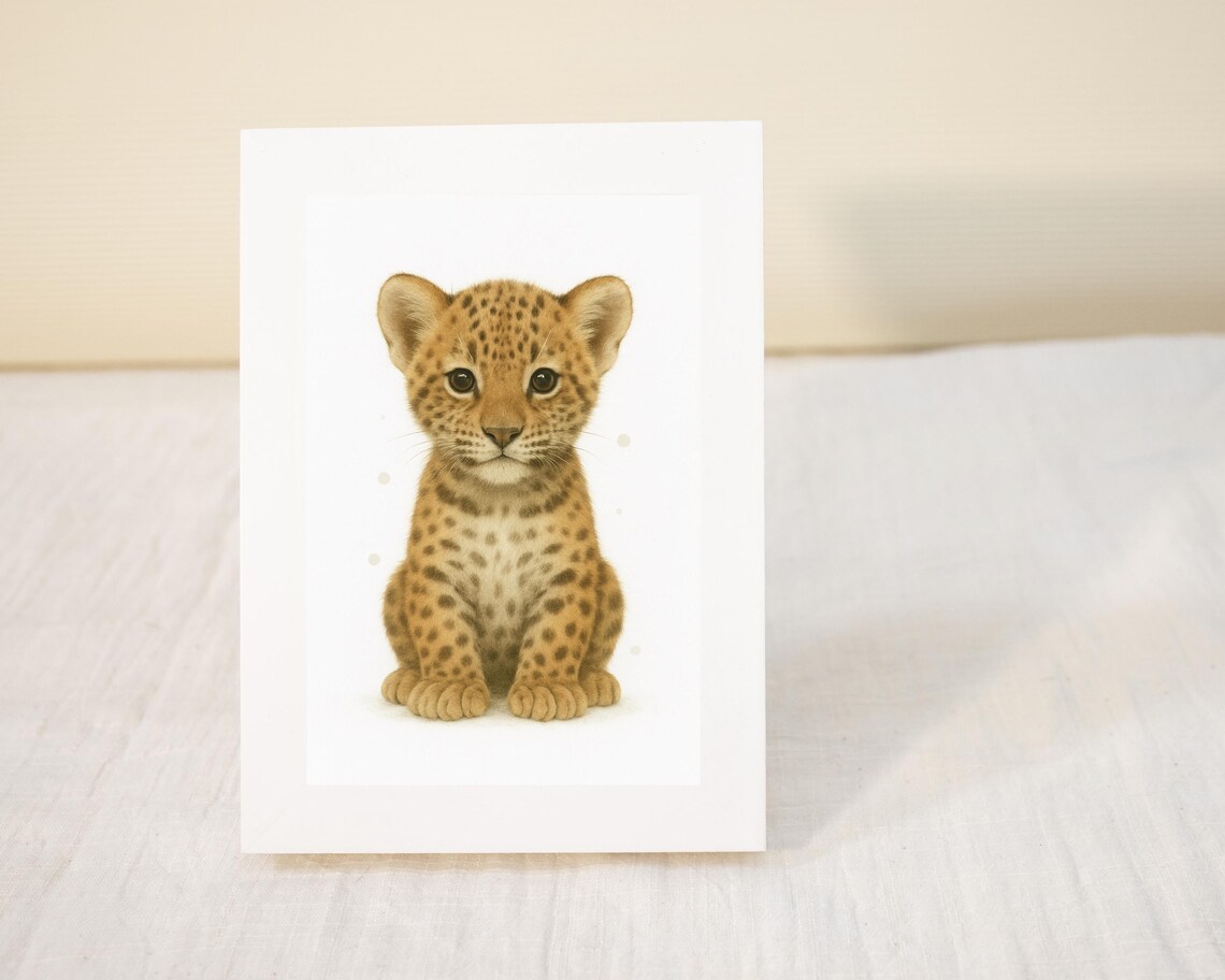 Safari Nursery Baby Leopard, Jungle Animal Decor - Image 3