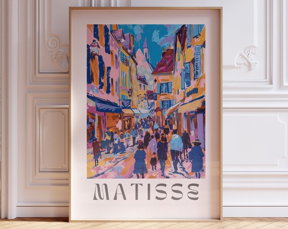 Henri Matisse Inspired Print With Frame Artful Matisse Framed Poster Matisse Art Print Livingroom Wall Art Gallery Wall Printed Matisse