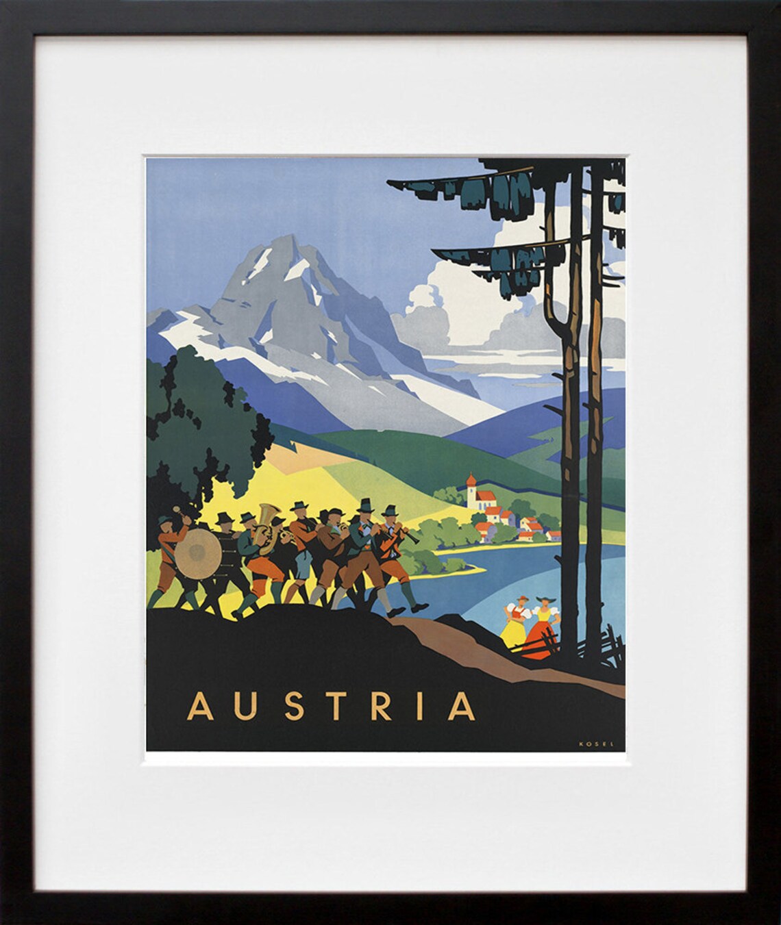 Art Austria Vintage Travel Poster, Austrian Decor - Image 2