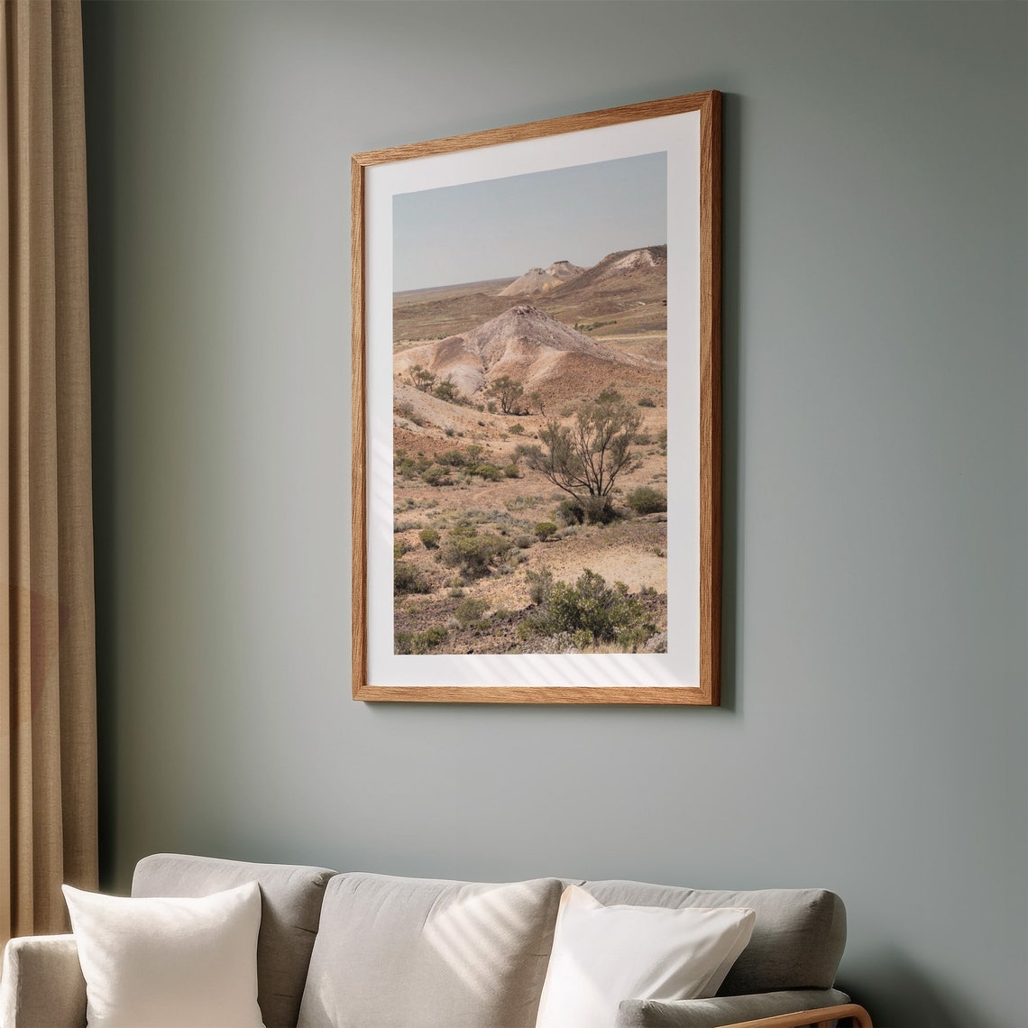Australian Outback Red Desert Plain Landscape Photo Wall Art