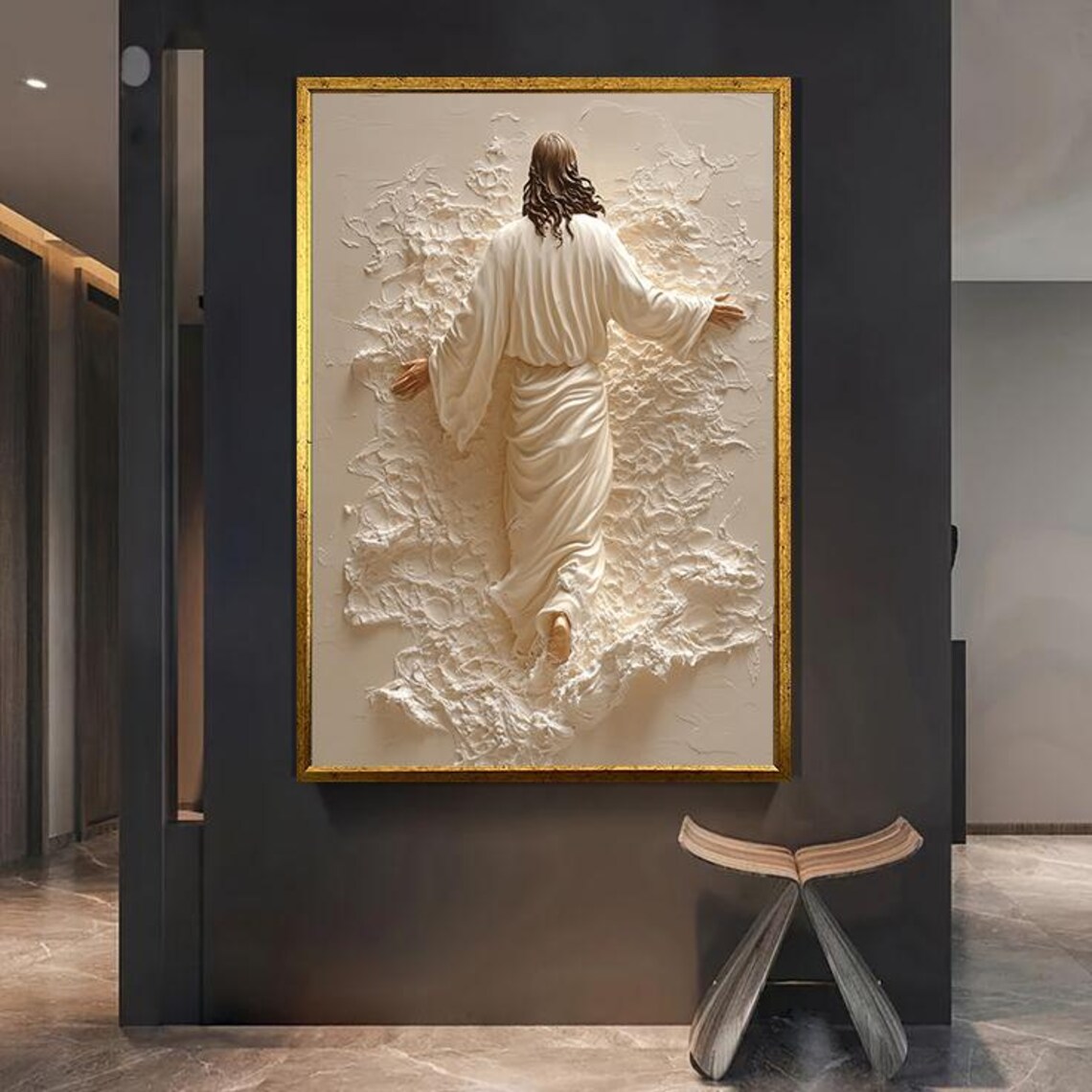 Jesus Ascension and Walking on Water, Art Print - Image 4
