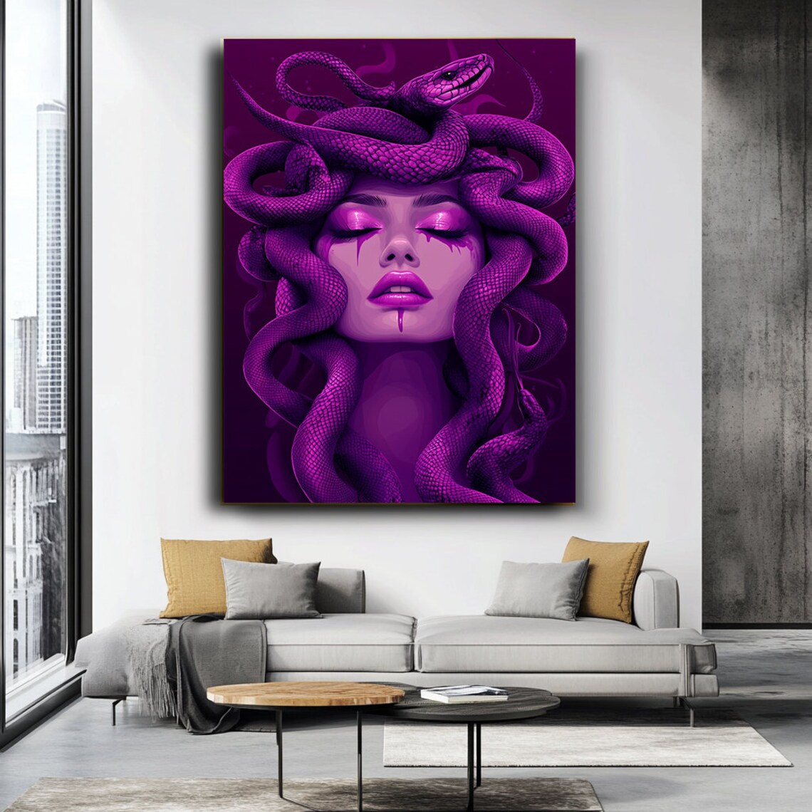 Medusa With Snakes Art Print, Greek Mythology - Image 3