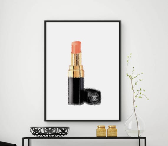 Sale Lipstick Print Blush Lipstick Makeup Print Fashion Print Blush Fashion Art Fashion Decor Home Decor Fashion Wall Art