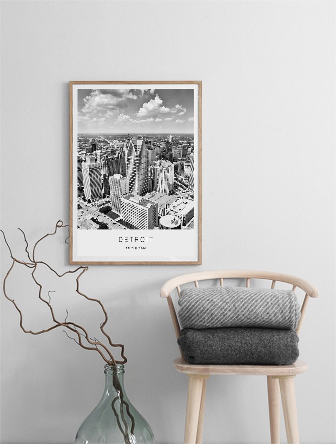 Detroit City Detroit Poster Detroit Print Detroit Photography Travel Poster Cities Prints Home Decor City Wall Art City Poster - Image 2
