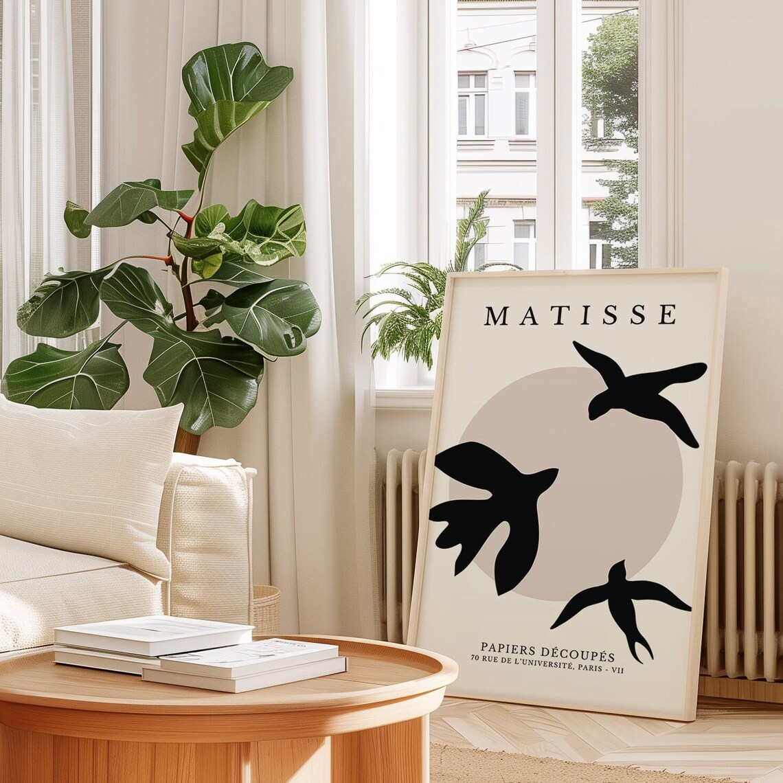Matisse Black Swallows Papiers Decoupes Paris Exhibition Poster - Image 4