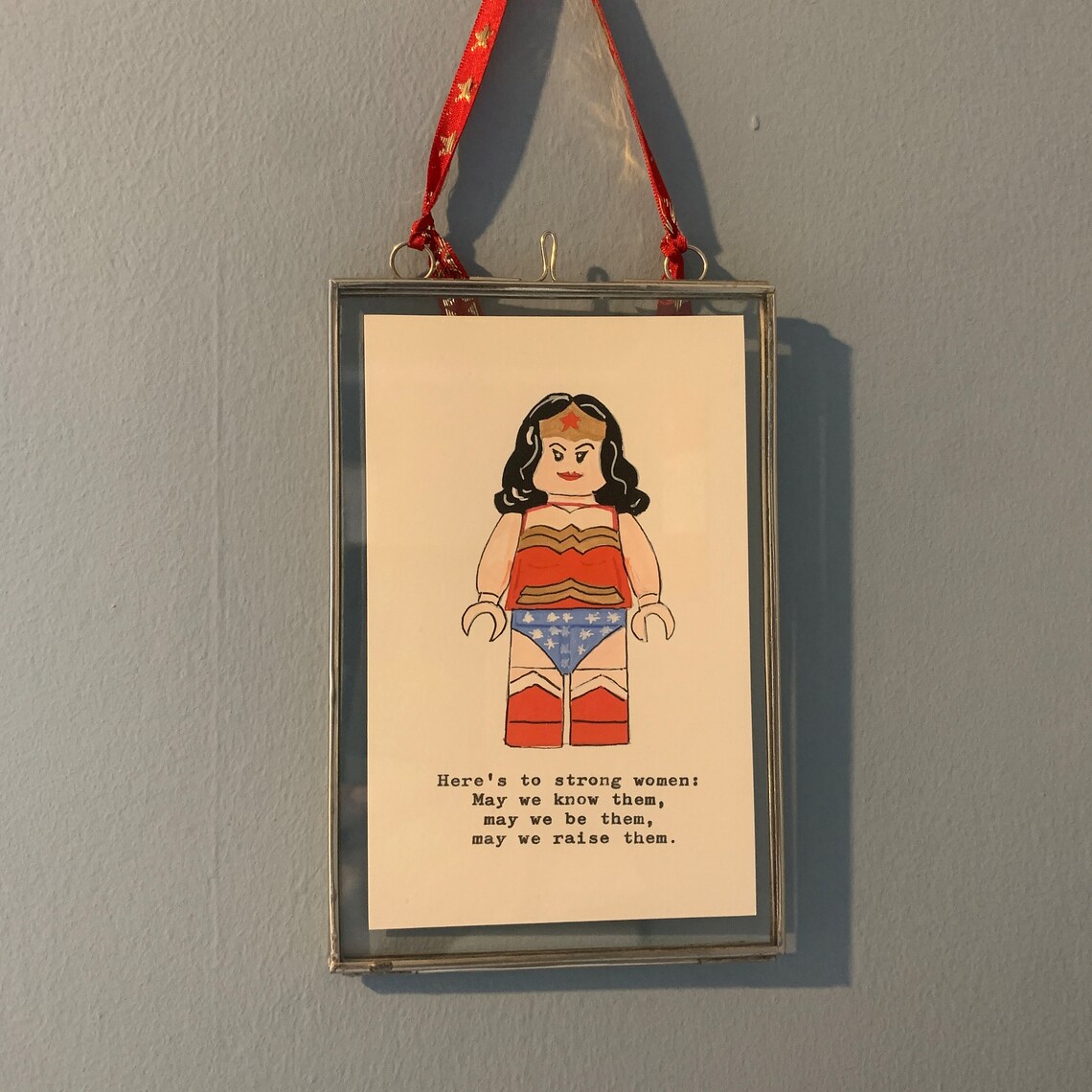 Strong Women Quote Art Print, Hand Painted Illustration - Image 2