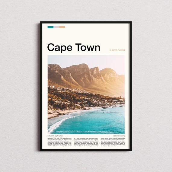 Cape Town Print Cape Town Poster Cape Town Wall Art South Africa Art Print Cape Town Photo