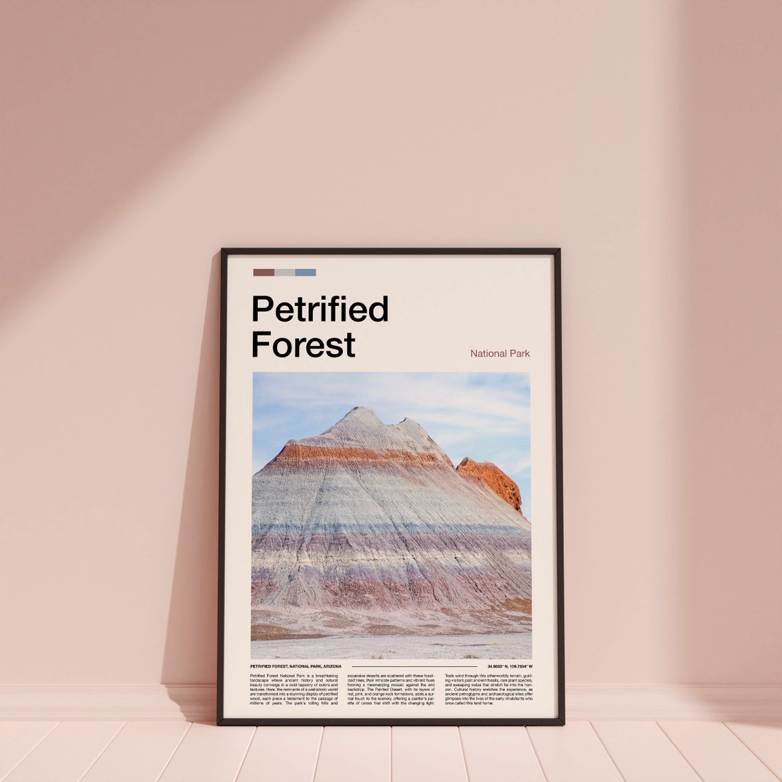 Petrified Forest National Park Arizona Painted Desert Hills Poster - Image 4
