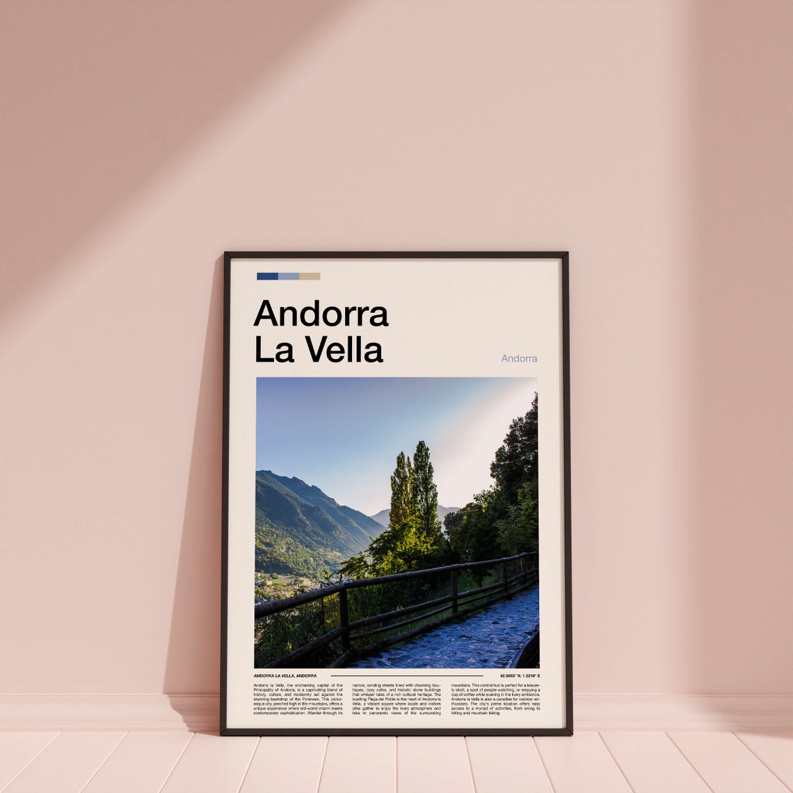 Andorra La Vella Print Andorra La Vella Poster Andorra La Vella Wall Art Andorra La Vella Art Print Andorra La Vella Photo - Image 4