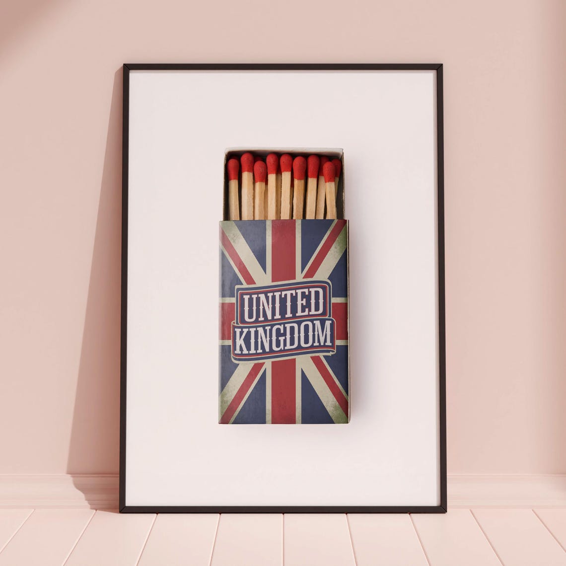 United Kingdom Matchbox Print United Kingdom Print United Kingdom Poster Uk Print Uk Poster United Kingdom Gifts - Image 3