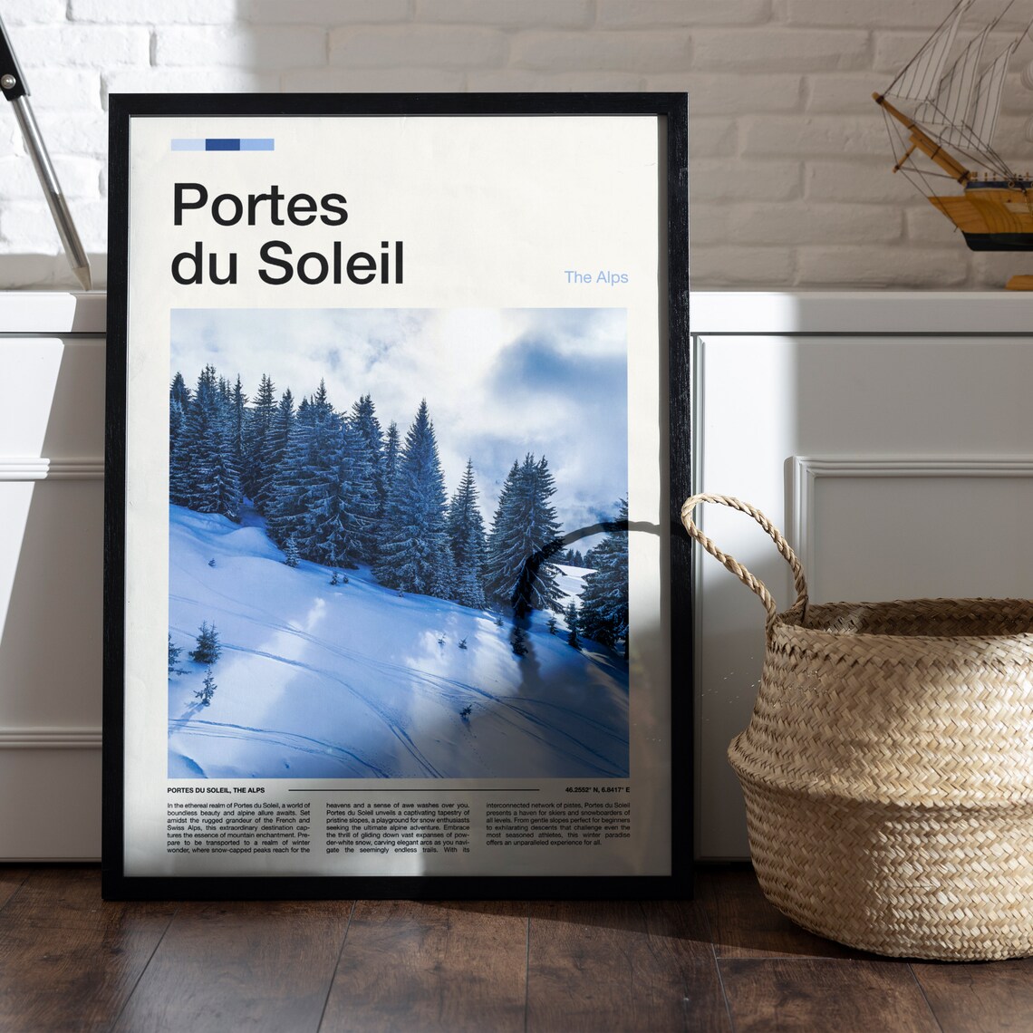 Portes Du Soleil Print Portes Du Soleil Poster Portes Du Soleil Wall Art Portes Du Soleil Art Print Portes Du Soleil Photo - Image 4