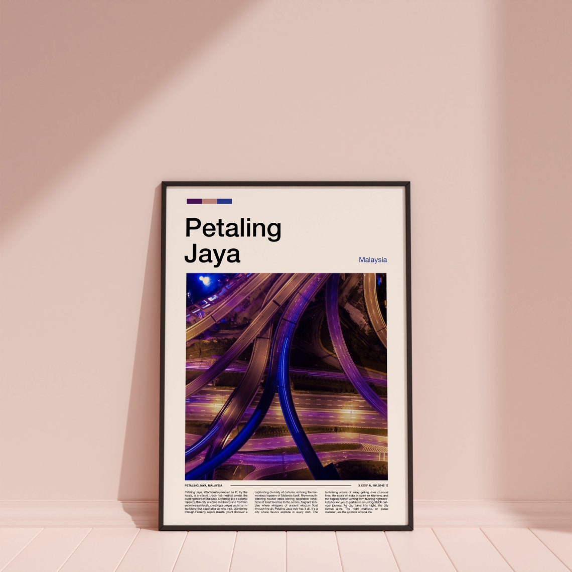 Petaling Jaya Print Petaling Jaya Poster Petaling Jaya Wall Art Malaysia Art Print Petaling Jaya Photo - Image 4