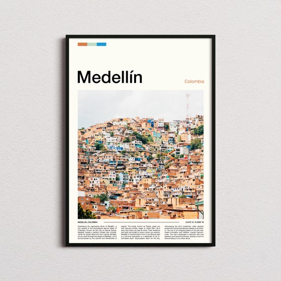 Medelln Print Medelln Poster Medelln Wall Art Colombia Art Print Medelln Photo