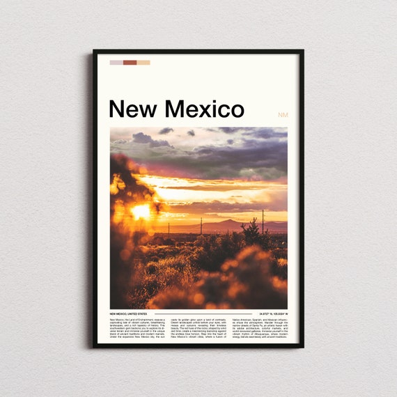 New Mexico Print New Mexico Poster New Mexico Wall Art New Mexico Art Print New Mexico Photo