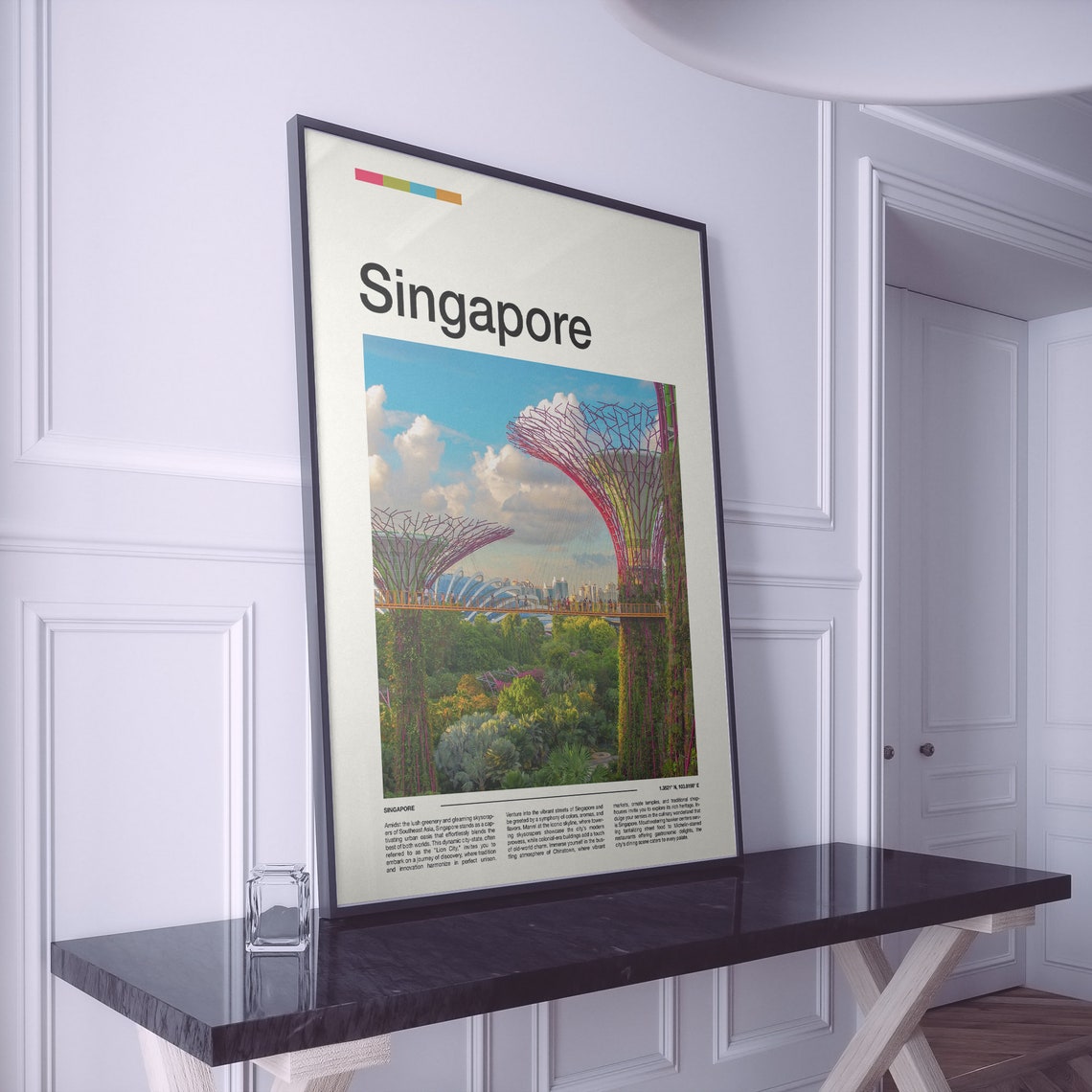 Singapore Gardens by the Bay Supertrees Skyway Tropical Poster - Image 2