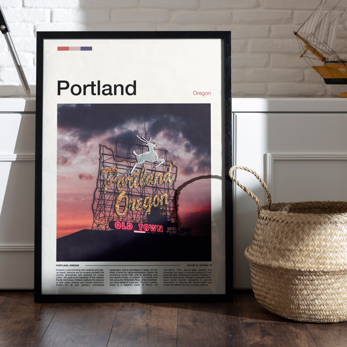 Portland Print Portland Poster Portland Wall Art Oregon Art Print Portland Photo - Image 5