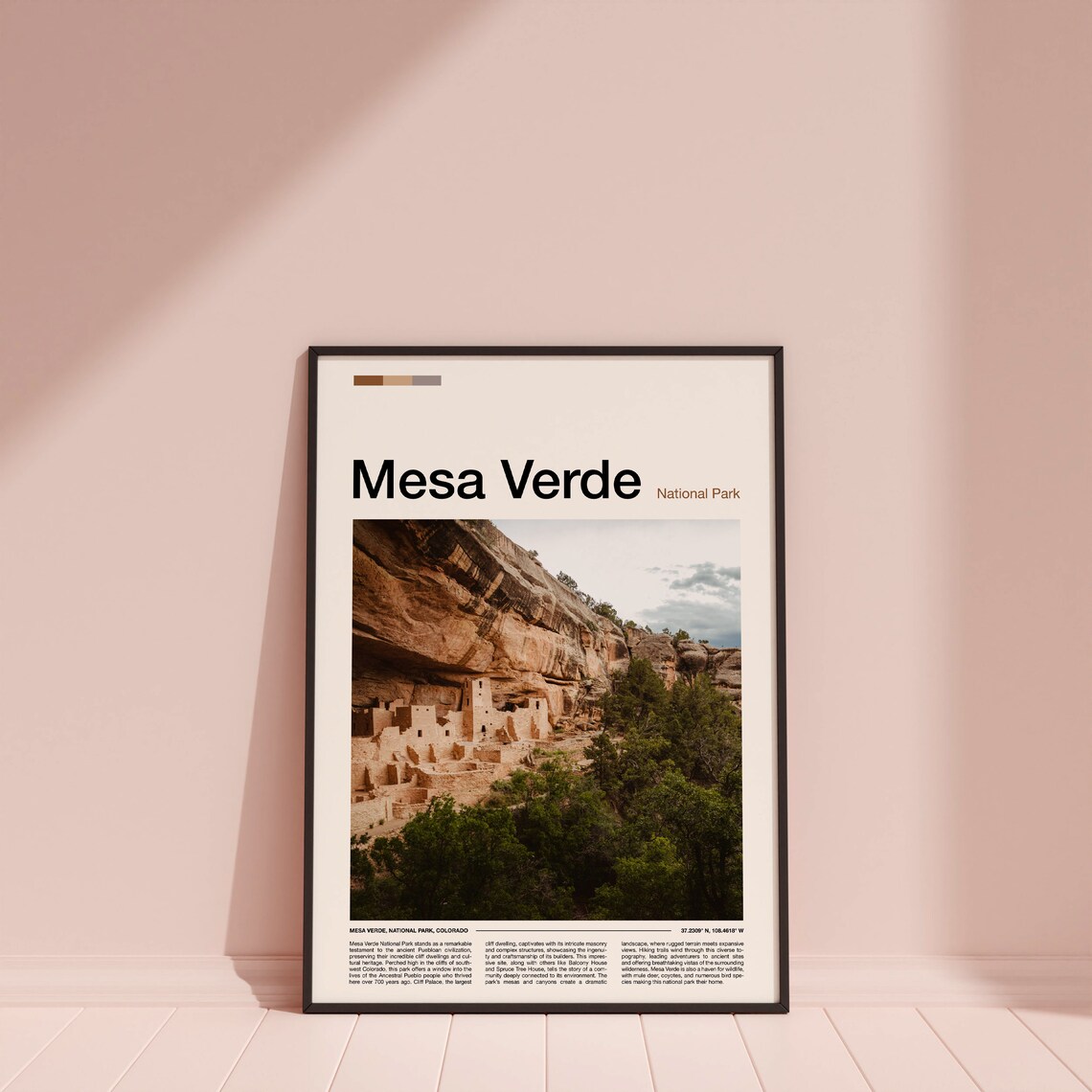 Mesa Verde National Park Colorado Cliff Dwellings Photo Poster - Image 4