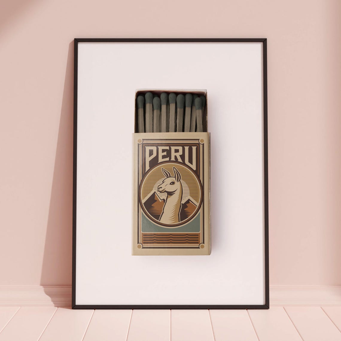 Peru Matchbox Print Peru Print Peru Poster Peru Wall Art Peru Art Print Peru Gifts - Image 3