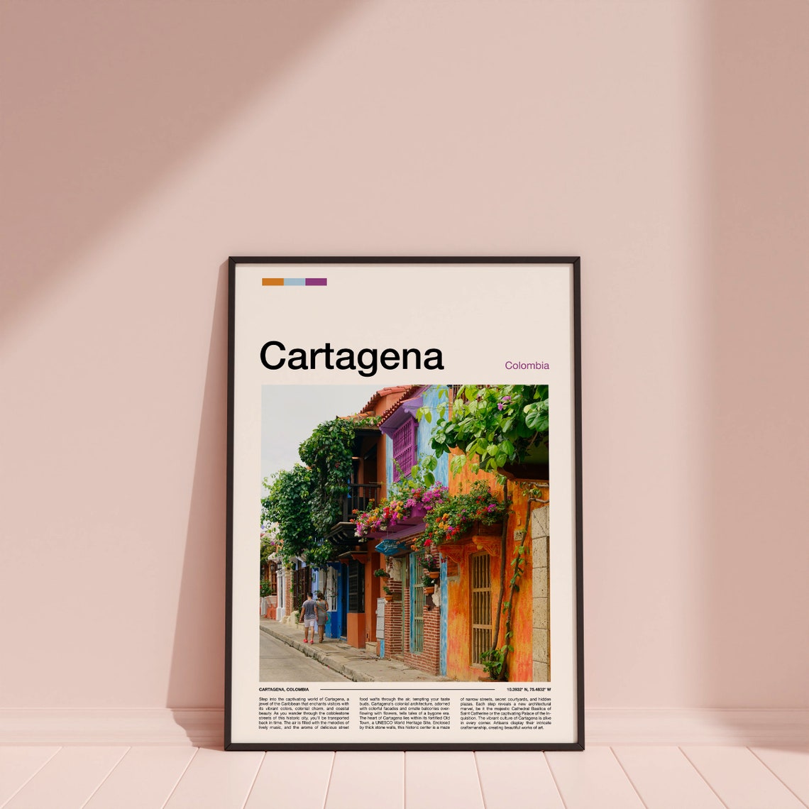Cartagena Print Cartagena Poster Cartagena Wall Art Colombia Art Print Cartagena Photo - Image 3