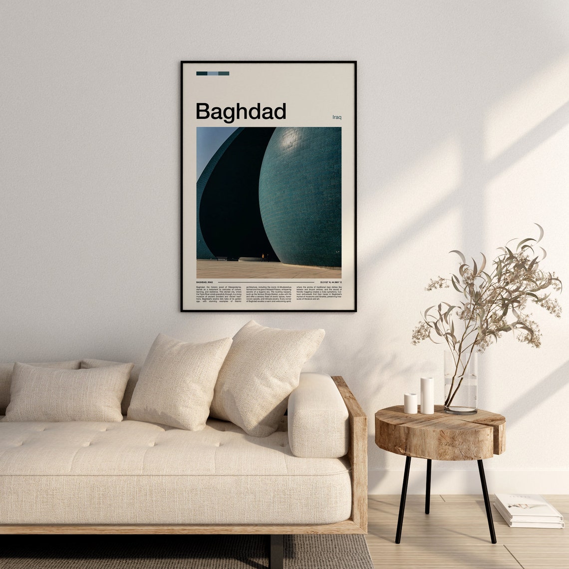 Baghdad Iraq Turquoise Split Dome Monument Architecture Photo Poster - Image 3