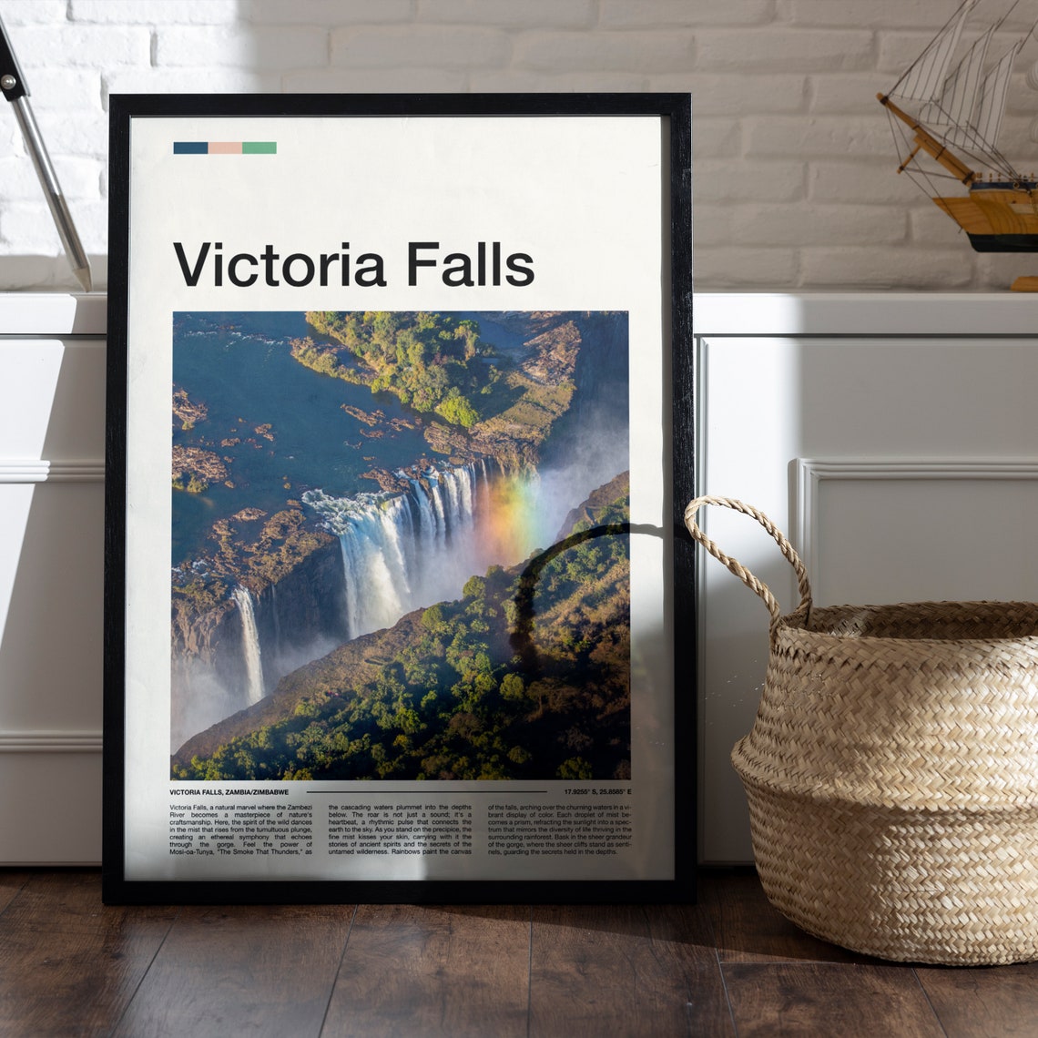 Victoria Falls Print Victoria Falls Poster Victoria Falls Wall Art Victoria Falls Art Print Victoria Falls Photo Travel Poster - Image 5