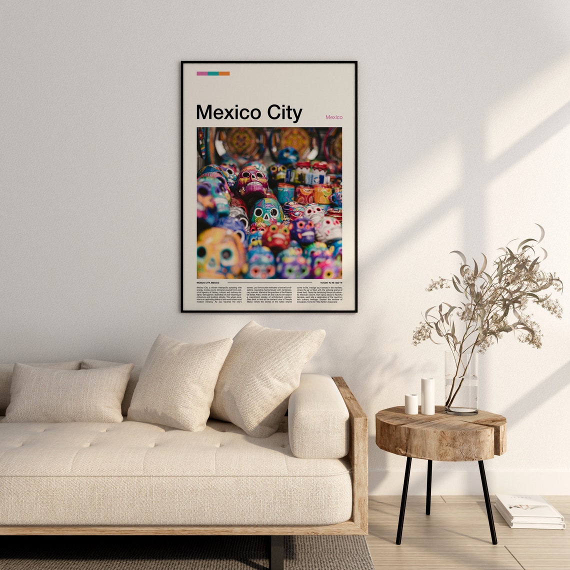 Mexico City Print Mexico City Poster Mexico City Wall Art Mexico City Art Print Mexico City Photo - Image 3