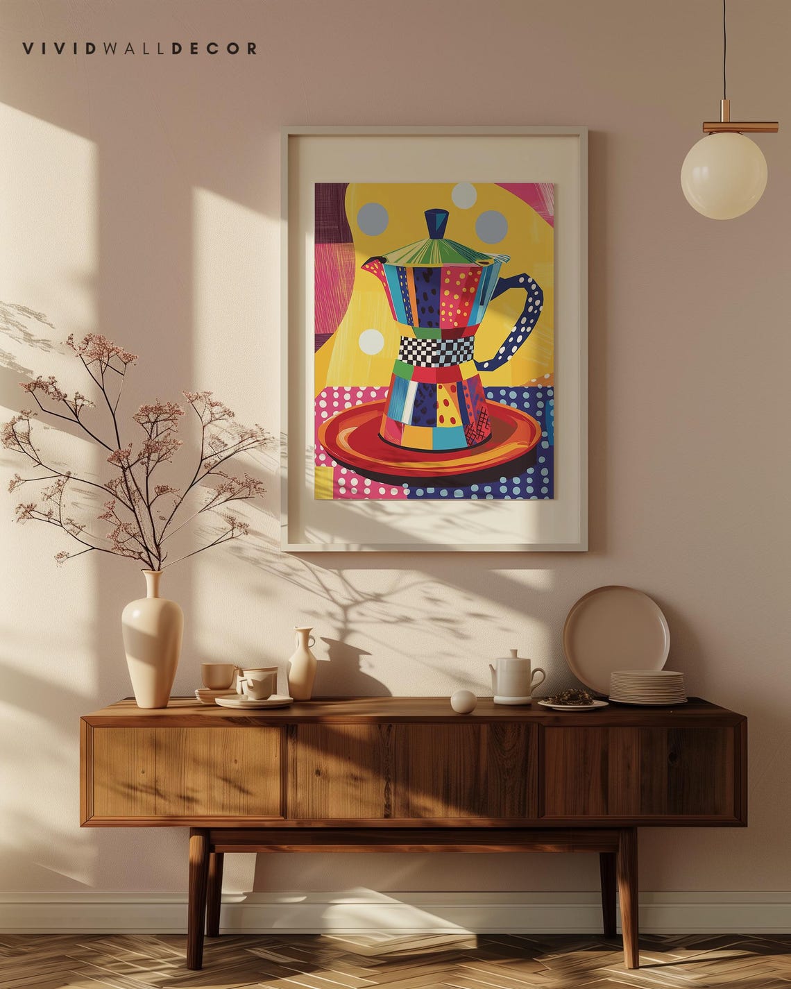 Retro Coffee Art Print Colourful Kitchen Decor Whimsical Coffee Illustration Bold Maximalist Wall Art Dopamine Decor Gift For Coffee Lovers - Image 4