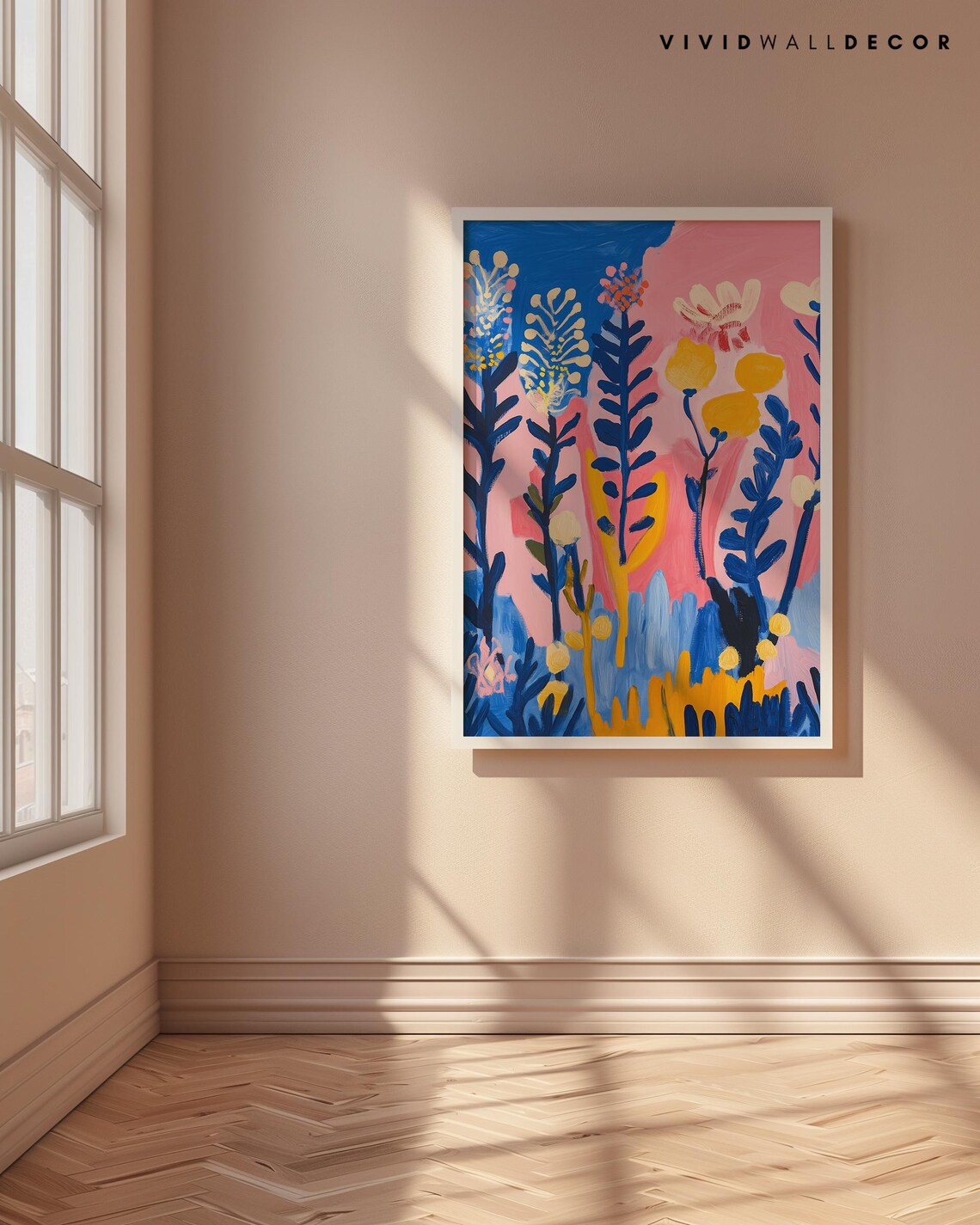 Bold Bloom Magic Colorful Abstract Floral Garden Party Poster - Image 4