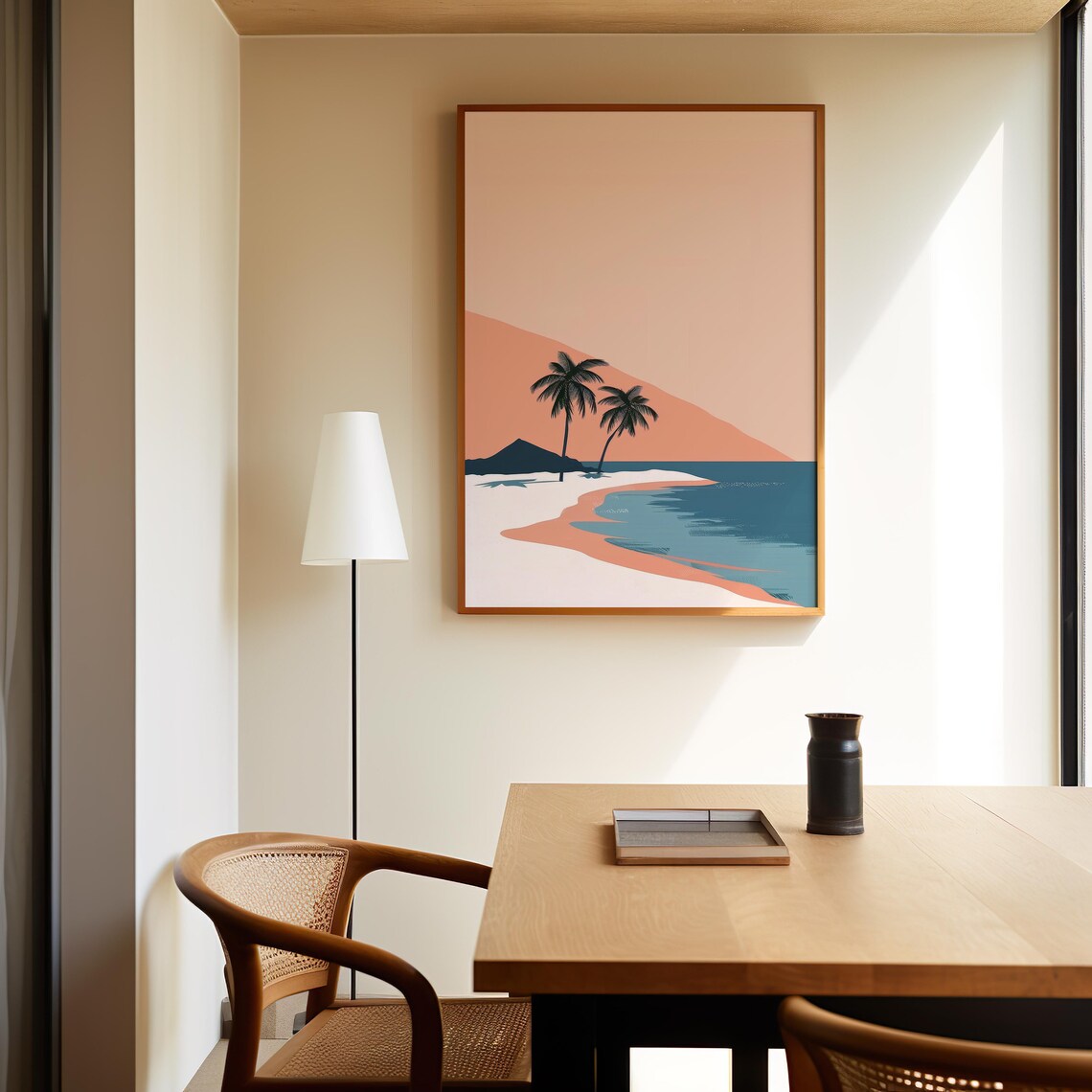 Peachy Paradise - Minimalist Travel Poster - Image 6