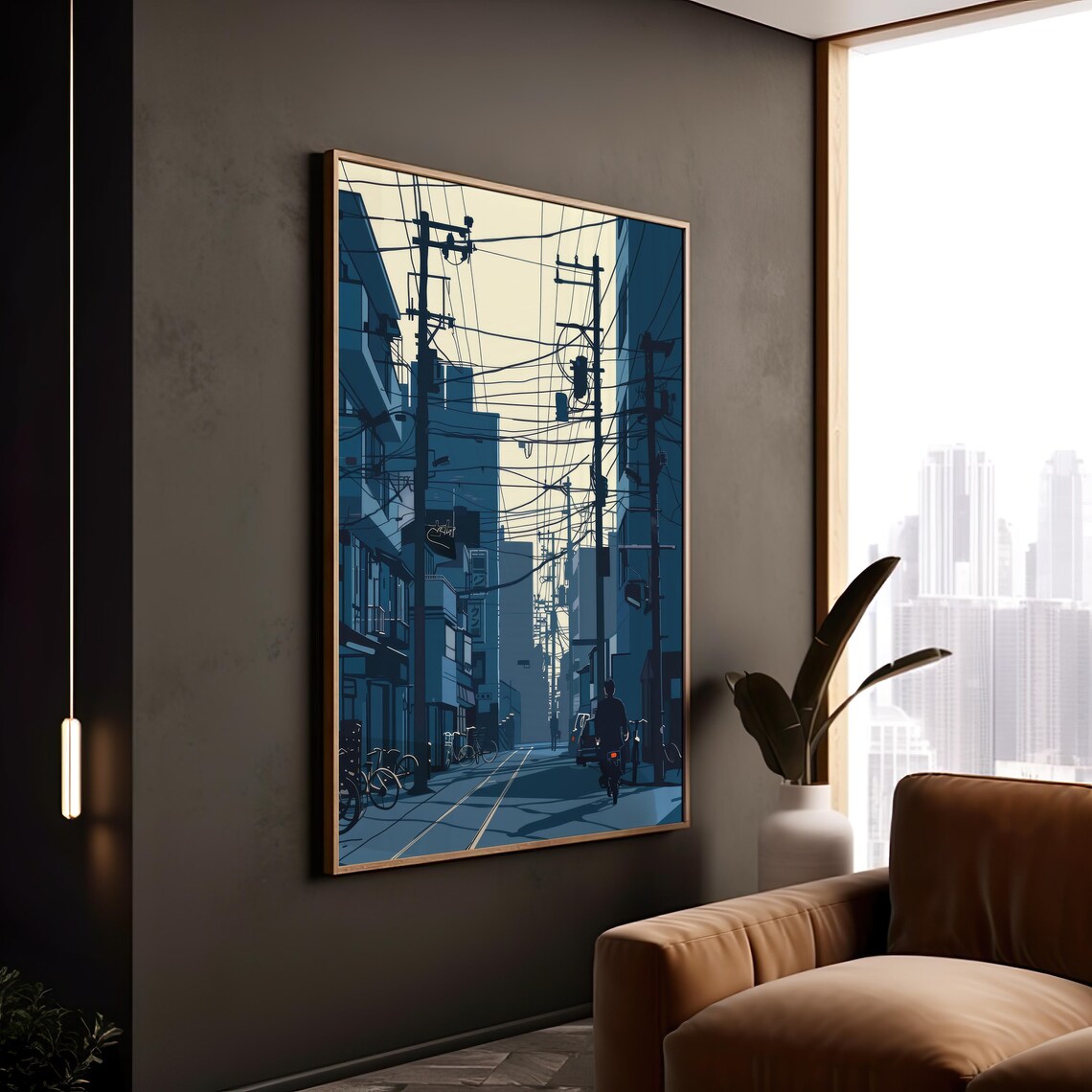 Japanese Backstreet - Modern Travel Poster