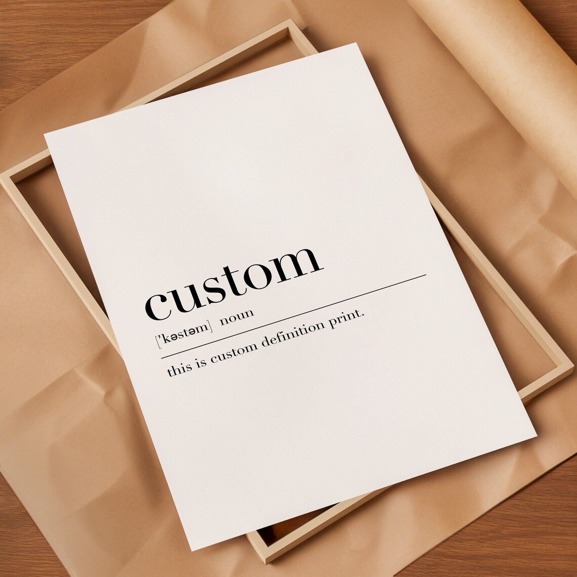 Custom Custom Print Custom Definition Print Custom Sign Custom Art Minimalist Print Custom Quote Personalized Print - Image 2