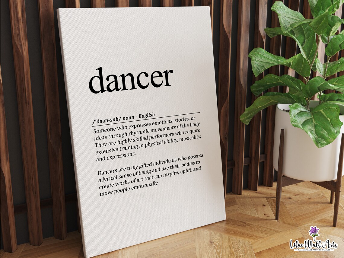 Dancer Line Art Art Print, Dance Studio Decor