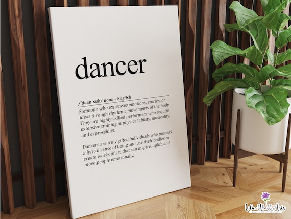 Dancer Line Art Art Print, Dance Studio Decor