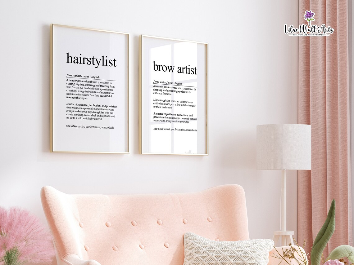 Lash Artist Dictionary Definition Art Fairy Godmother Quote Poster - Image 3