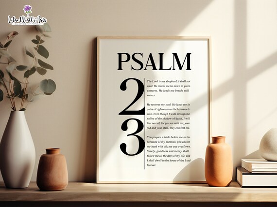 Psalm 23 Poster Psalm 23 Wall Art Lord Is My Shepherd Christliche Poster Psalm 23 Bible Verse Boho Christian Print Bible Verse Artwork