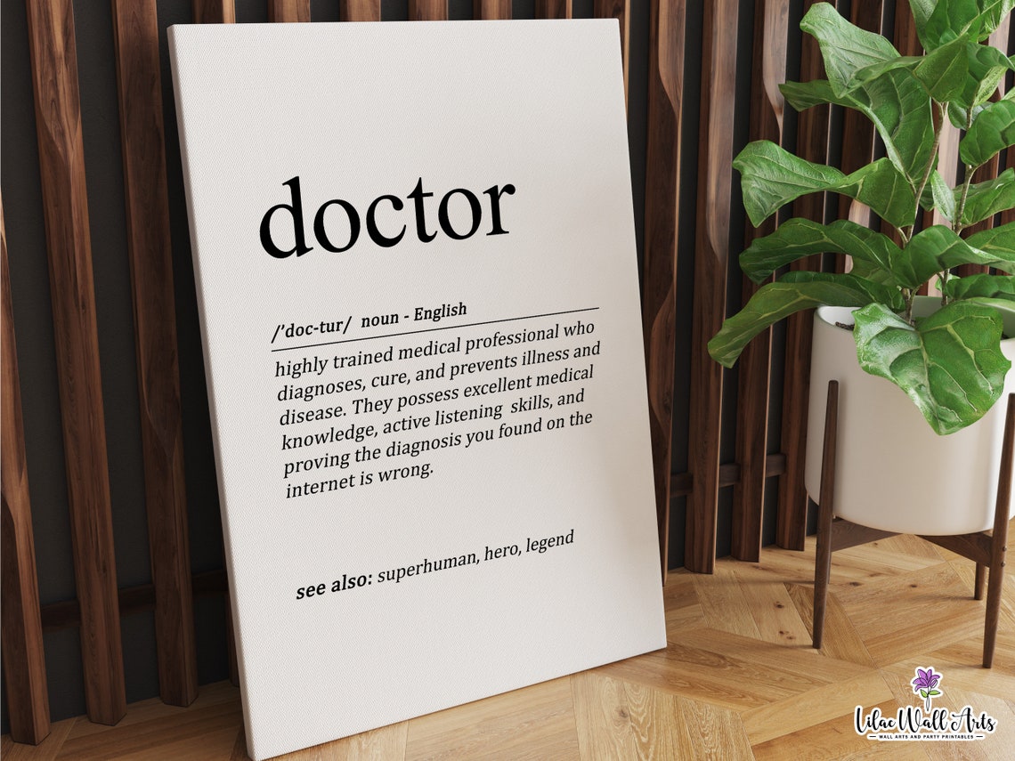 Doctor Wall Dcor Family Doctor Gift For Doctor Thank You Doctor Wall Art Doctor Office Medicine Wall Art Medical Gifts Doctor - Image 6