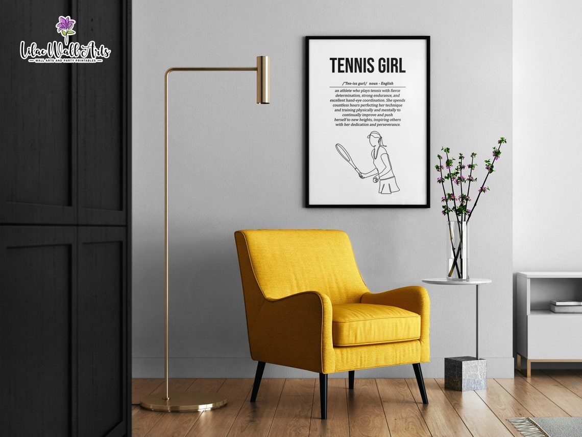 Tennis Player Poster Tennis Life Lessons Sport Wall Art Tennis Posters Tennis Tennis Lover Gifts Tennis Team Sports Prints - Image 3