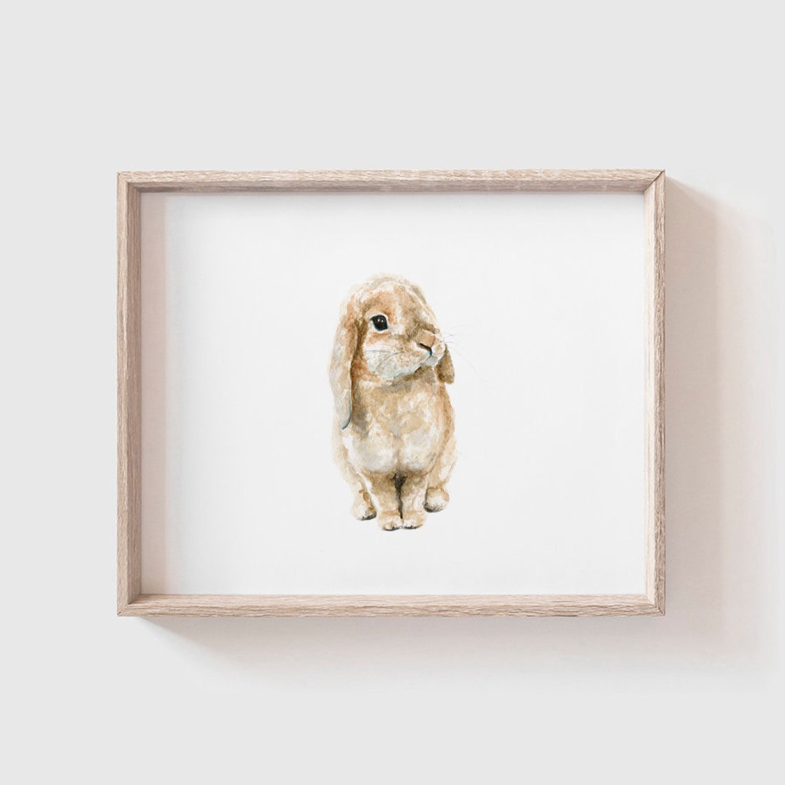 Bunny No 2 Watercolor Rabbit Art Print