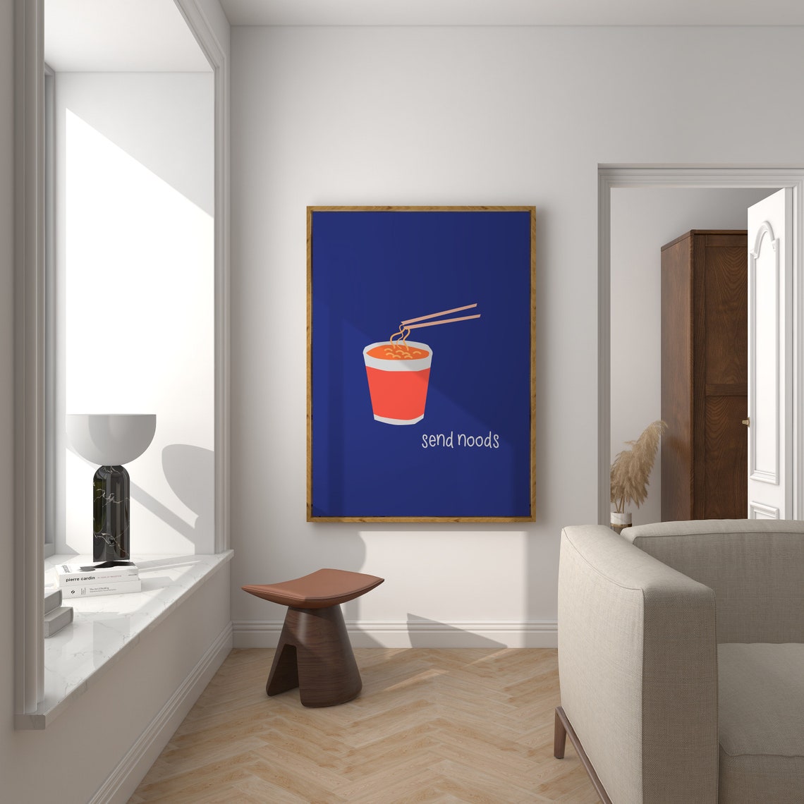 Send Noods Ramen Poster, Funny Kitchen Decor - Image 2
