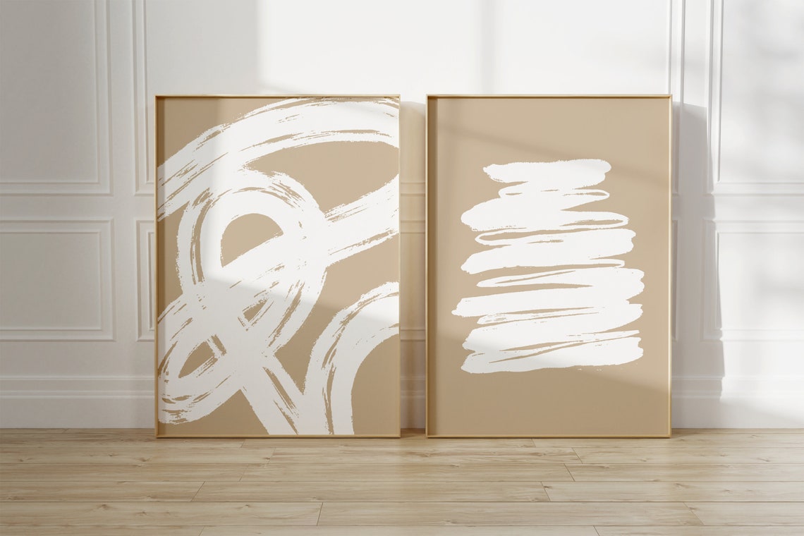 Abstract Paint Stroke, Minimalist Boho Wall Art Print - Image 5