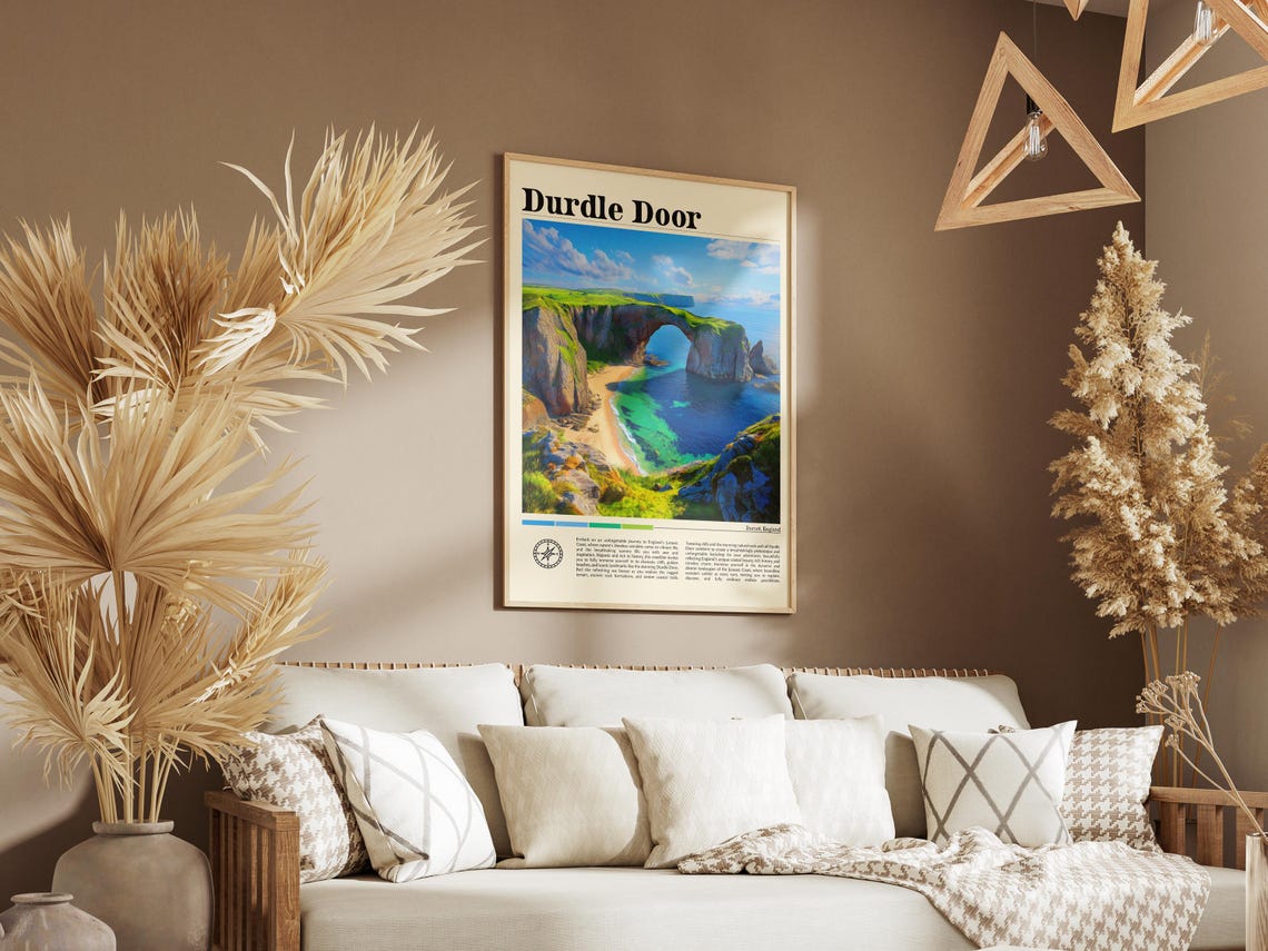 Durdle Door Travel Print England Travel Poster Jurassic Coast Wall Art English Landscape Print Durdle Door Travel Gift Dorset Coast Art - Image 8