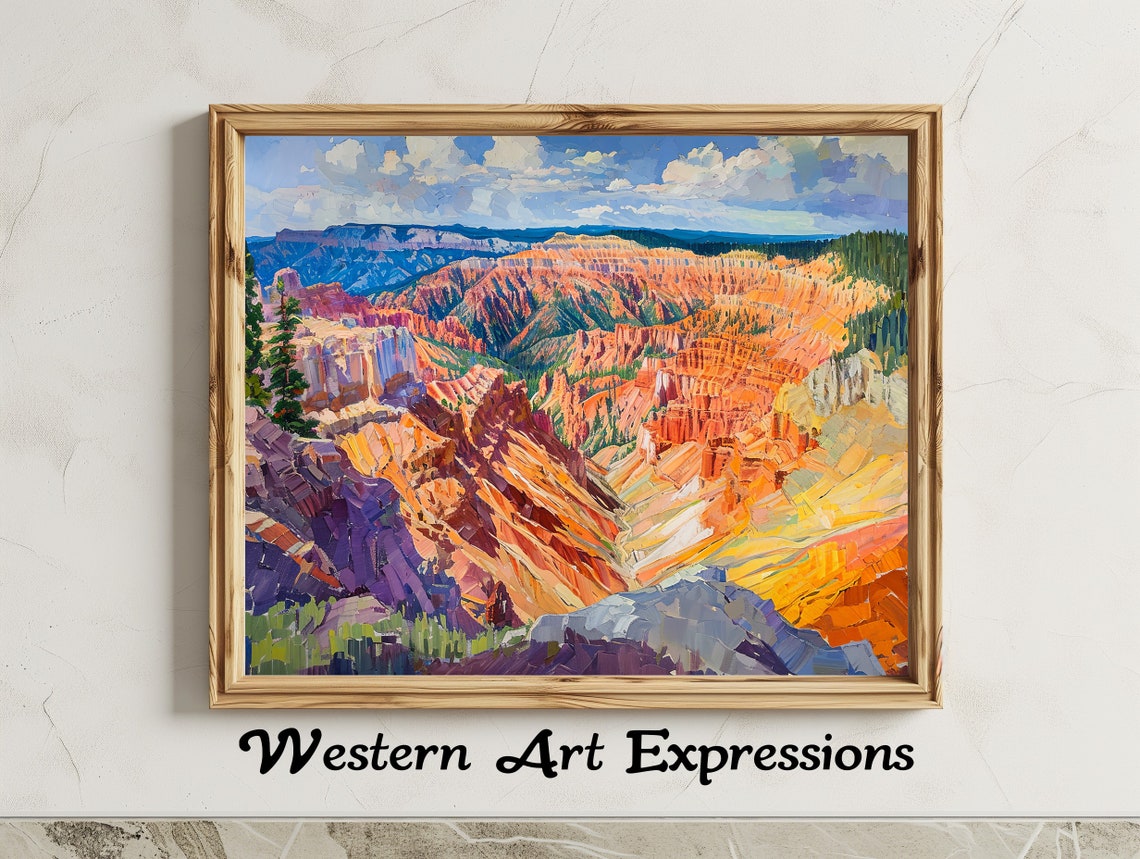 Cedar Breaks National Monument Canyon Amphitheater Painting Poster