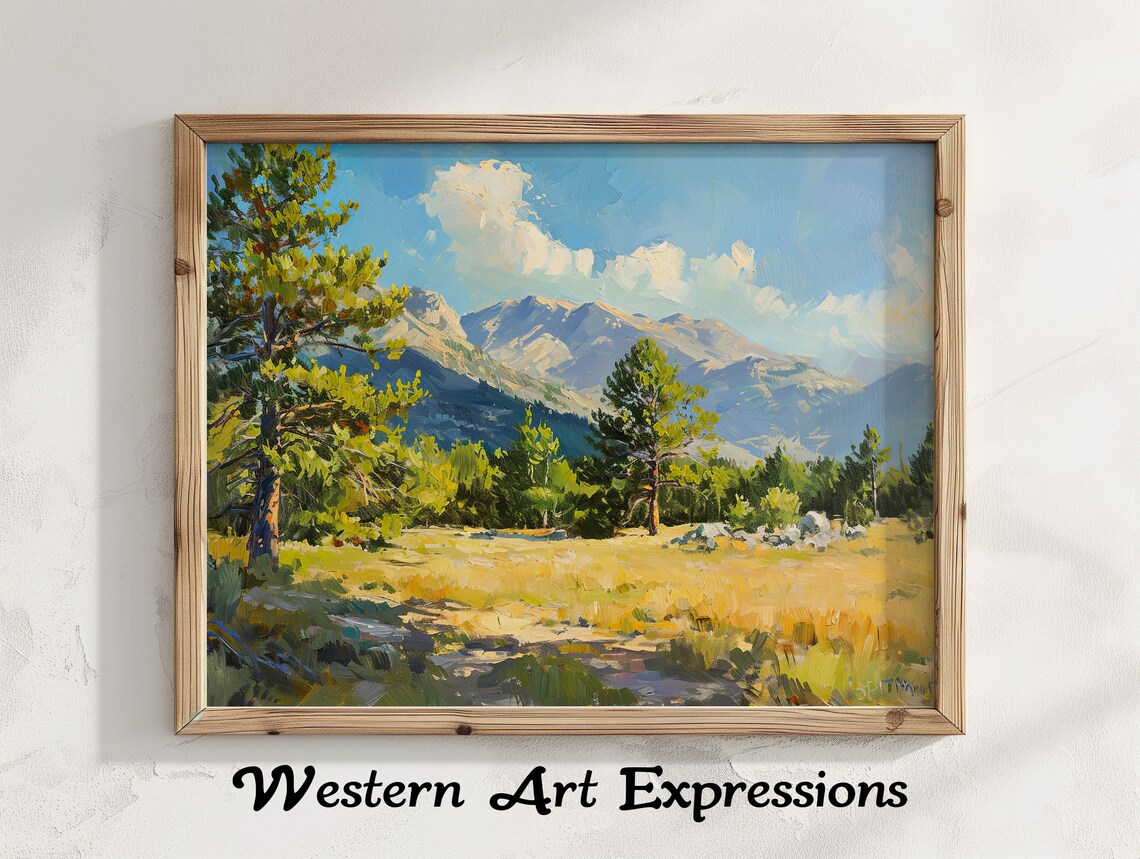 Mount Charleston Wilderness Nevada Oil Painting Print